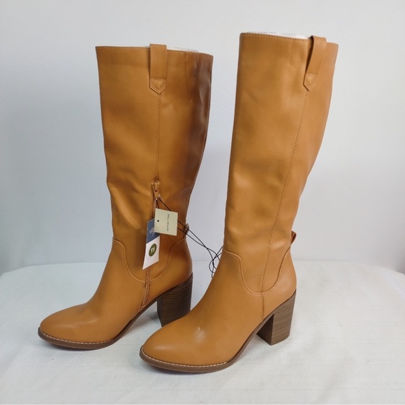 🆕Universal Thread Women’s Tan knee-high Heeled Boots❤️❤️❤️Size 11M - Picture 2 of 7